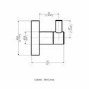 Ver imagem 2 de Cabide - Preto Fosco Perflex Metais