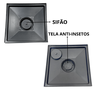 Ralo 30x30 Alumínio Concavo Tela Saída de 100mm Sifonada - 3