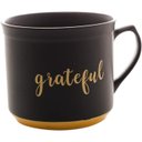 Ver imagem 1 de Caneca de Cerâmica Grateful Preto Matt/amarelo 660ml - Wolff