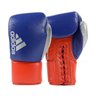Luva de Boxe Muay Thai Adidas Hybrid 400 Pro Lace Azul/Vermelho - 10 Oz - 1