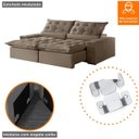 Ver imagem 6 de Sofá Malta Retrátil e Reclinável 2.80m - Movenzo Estofados