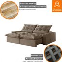 Ver imagem 7 de Sofá Malta Retrátil e Reclinável 2.80m - Movenzo Estofados