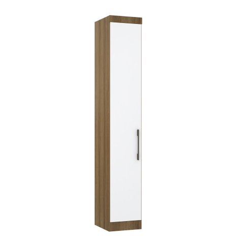 Guarda Roupa Dormitório Modulado Paris Módulo 1 Porta - Luciane 323:Avelã e Branco