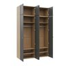 Guarda-Roupa 4 Módulos 8 Portas 6 Prateleiras Frame CabeCasa MadeiraOriginals - 12