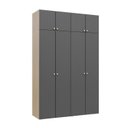 Ver imagem 2 de Guarda-Roupa 4 Módulos 8 Portas 6 Prateleiras Frame CabeCasa MadeiraOriginals