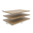 Ver mais imagens de Guarda-Roupa 4 Módulos 8 Portas 6 Prateleiras Frame CabeCasa MadeiraOriginals