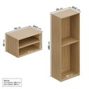 Ver imagem 6 de Guarda-Roupa 4 Módulos 8 Portas 6 Prateleiras Frame CabeCasa MadeiraOriginals