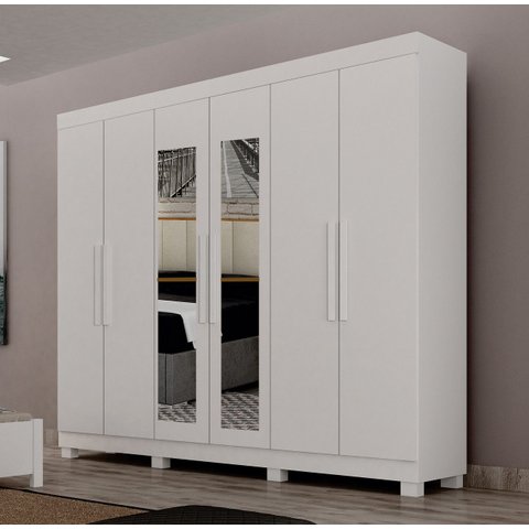 Guarda Roupa Casal Esp c/ Pés 100% MDF Aspen - Arbo Design