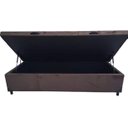 Ver imagem 3 de Cama Báu Box Base Solteiro Suede Cinza com Pistão a Gás.
