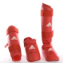 Ver imagem 3 de Caneleira Karatê Adidas com Protetor de Pé Wkf Vermelho - M