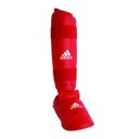 Ver imagem 2 de Caneleira Karatê Adidas com Protetor de Pé Wkf Vermelho - M