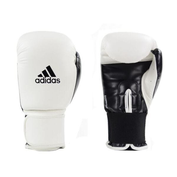 Luva de Boxe Muay Thai Adidas Power 100 Colors Branco/Preto - 16 Oz - 5