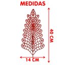 Ver imagem 3 de Folhas Flores Árvore Natal Gliter Dourado Kit 12pçs de 40cm