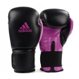 Luva de Boxe Muay Thai Adidas Power 100 Colors Preto/Rosa - 10 Oz - 1 Luva de Boxe Muay Thai Adidas Power 100 Colors Preto/Rosa - 10 Oz - 1