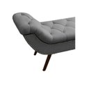 Ver imagem 5 de Recamier Divã Odessa P04 140 cm Suede - ADJ Decor - Cinza TCA 940