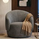 Ver imagem 7 de Poltrona Decorativa Saara Orgânica Bouclê Cinza Escuro Desk Design