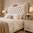 Ver imagem 2 de Cabeceira Greta 195cm Estofada Boucle p/ Cama Box Casal King Quarto