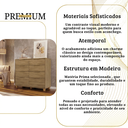 Ver imagem 5 de Cômoda Luxo Doha Infinity 8 Gavetas Telescópica Madeira Design Moderno Puxadores Dourados Quarto Ele