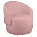 Ver imagem 1 de Poltrona Decorativa Heitor Sala Escritório e Recepção Suede Rosa Eli Móveis e Decoração