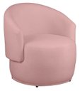 Ver imagem 1 de Poltrona Decorativa Heitor Sala Escritório e Recepção Suede Rosa Eli Móveis e Decoração