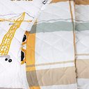 Ver imagem 6 de Kit Cobre Leito Colcha Joy Kids Solteiro Infantil 2 Peças Micropercal 200 Fios - Manny Trator - 100