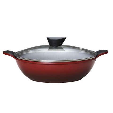 Frigideira Wok 28cm/3,5l Injetado com Revestimento Ceramico