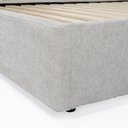 Ver imagem 6 de Cama Queen Ayla com Cabeceira Estofada Linho 218cm x 180cm Cinza Casavee