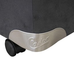 Cama Box Baú Castor Queen Vellus Cinza 158x198x35cm - 2