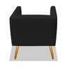 Kit 2 Poltronas Decorativas Opala Corano Preto - Am Decor - 5