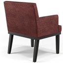 Ver imagem 7 de Poltrona Decorativa para Sala de Estar Base Preto Beatriz W01 Linho Bordô - Lyam Decor