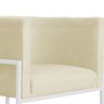 Kit 02 Poltronas Luana Para Sala Base Branca Suede Cores - S.A Móveis DS Móveis Poltrona Luana Marfi - 5