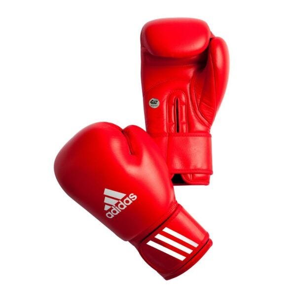 Luva de Boxe Adidas Aiba Vermelho - 10 Oz