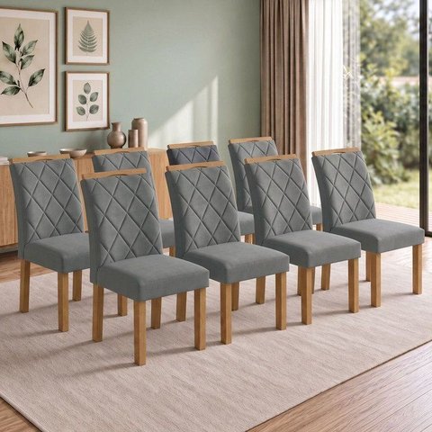 Conjunto 8 Cadeiras para Sala de Jantar Arthus