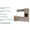 Ver imagem 3 de Cozinha 5 Pçs C/Armário Balcões Mel Vanilla C/Graff