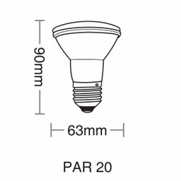 Lâmpada LED Par 20 6W Taschibra IP65 Luz - 2