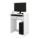 Ver imagem 1 de Mesa / Escrivaninha PRAT Para Computador 1 Gaveta Com Corrediça Telescópica e Bandeja Retràtil Borda
