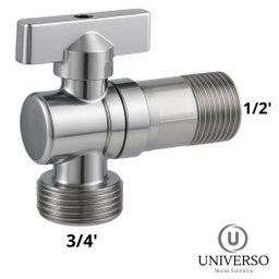 Registro Torneira Esfera Maquina de Lavar 1/2 X 3/4 - 2 Uni - 6
