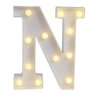 Letra Luminosa Branca de Led Amarelo - N - 2