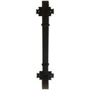 Ver mais imagens de Conjunto De Puxadores Reto Rústico Em Ferro Reforçado Libertas Rosas Artesanato Puxador de Porta Our