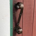 Ver imagem 7 de Conjunto De Puxadores Reto Rústico Em Ferro Reforçado Libertas Rosas Artesanato Puxador de Porta Our