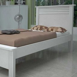 Cama Solteiro Plus, Fabricado em MDF - Bom Pastor Branco Brilhoso - 2