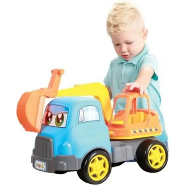 Caminhão De Brinquedo Grande Profissão Criança Didático.