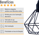 Ver imagem 4 de Pendente Aramado Diamante - Preto - 2100-3