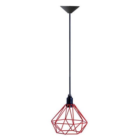 Pendente Aramado Diamante - Vermelho - 2100-2