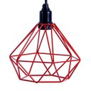 Ver imagem 2 de Pendente Aramado Diamante - Vermelho - 2100-2