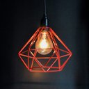 Ver imagem 3 de Pendente Aramado Diamante - Vermelho - 2100-2