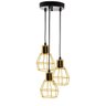 Lustre com 3 Pedentes Aramados Nu - Amarelo - 3-2200-1 - 1