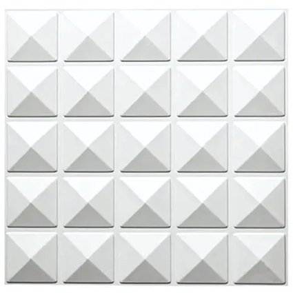 Kit 04 Placas 3D - Modelo Pirâmide - 50x50 ( Total de 1m2 ) - 4