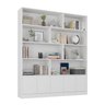 Estante de Livros 100% Mdf 5 Portas 8 Nichos Versatile - 8