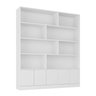 Estante de Livros 100% Mdf 5 Portas 8 Nichos Versatile - 2